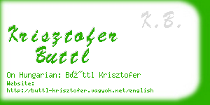 krisztofer buttl business card